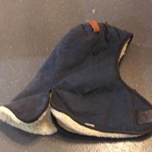 Mad bomber style fur lined hat. Made specifically as a hard hat insert.